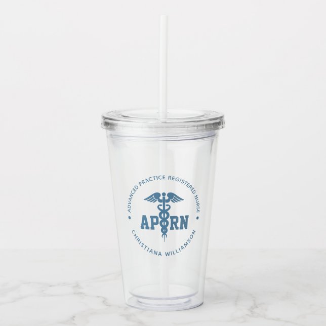 Verre En Acrylique Infirmière professionnelle avancée de l'APRN (Devant)