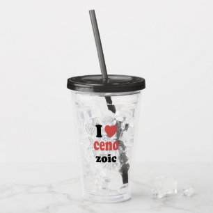 Verre En Acrylique J'aime Cénozoïque drôle de citation pour les scien