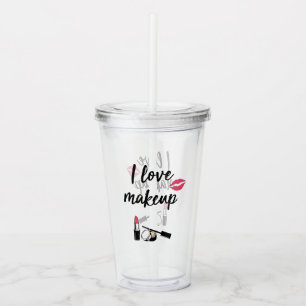 Verre En Acrylique J'aime le maquillage