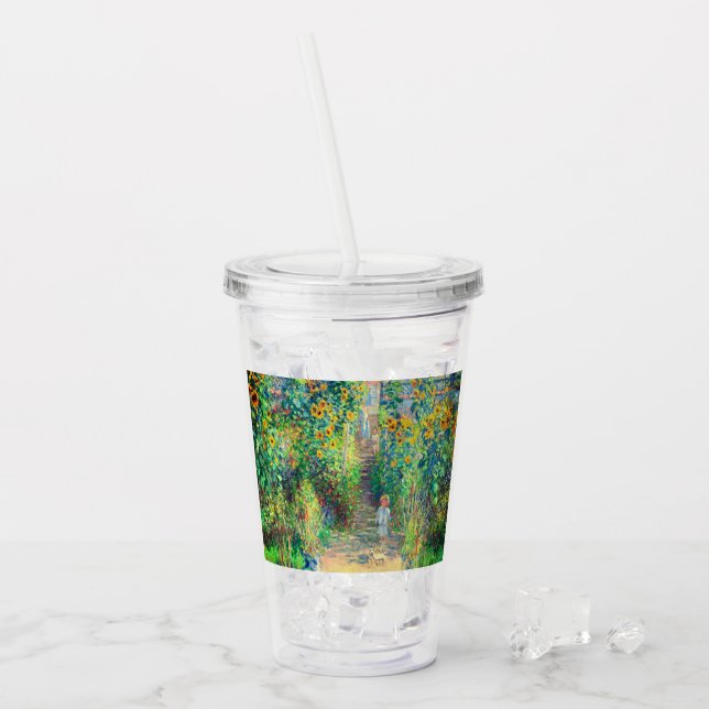 Verre En Acrylique Jardin aux fleurs de Monet (Devant glace)