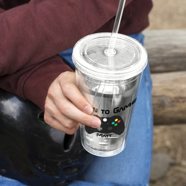 Verre En Acrylique Jeu vidéo personnalisé (Créateur téléchargé)