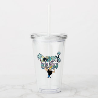 Verre En Acrylique Johnny Bravo Palm Tree Nom