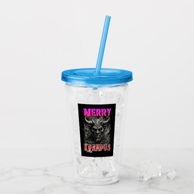 Verre En Acrylique Joyeux Krampus (Dos glace)