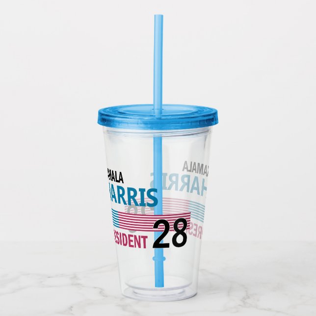 Verre En Acrylique Kamala Harris 2028 (Devant)