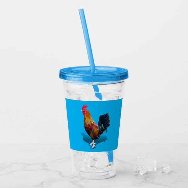 Verre En Acrylique Key West - Rooster tzigane (Devant glace)
