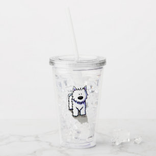 Verre En Acrylique KiniArt Westie Le Chien Tumbler Acrylique
