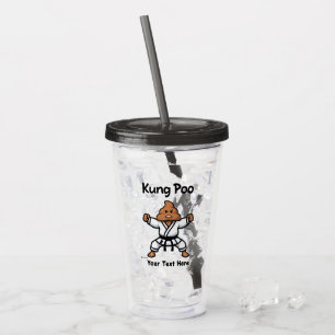 Verre En Acrylique Kung Poo Karate