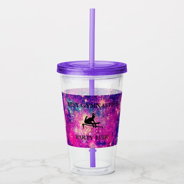 VERRE EN ACRYLIQUE LA MEILLEURE FÊTE DE GYMNASTICS JAMAIS ! TUMBLER P (Devant)
