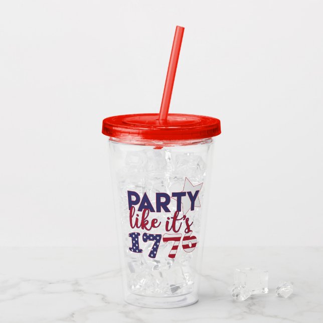 Verre En Acrylique La partie comme elle est 1776 - typographie de (Dos glace)