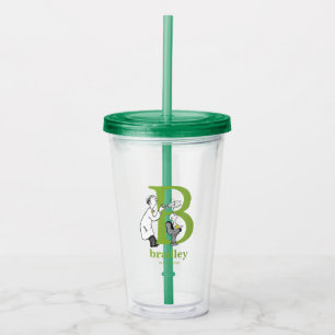 Verre En Acrylique L'ABC du Dr Seuss : Lettre B - Blanc Ajoutez vot