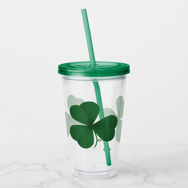 Verre En Acrylique Large Shamrock (Gauche)