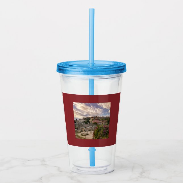 Verre En Acrylique L'Athènes Colorée (Devant)