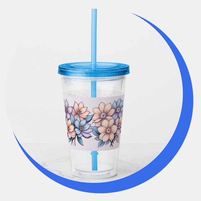 Verre En Acrylique Lavande Rougissante (Lavender Blushing Acrylic Tumbler
)