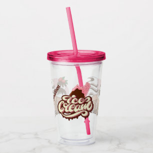 Verre En Acrylique Le culbuteur de l'amant nommé fait sur commande d