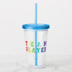 Verre En Acrylique Le joueur de l'équipe de SlipperyJoe rempli de plu
