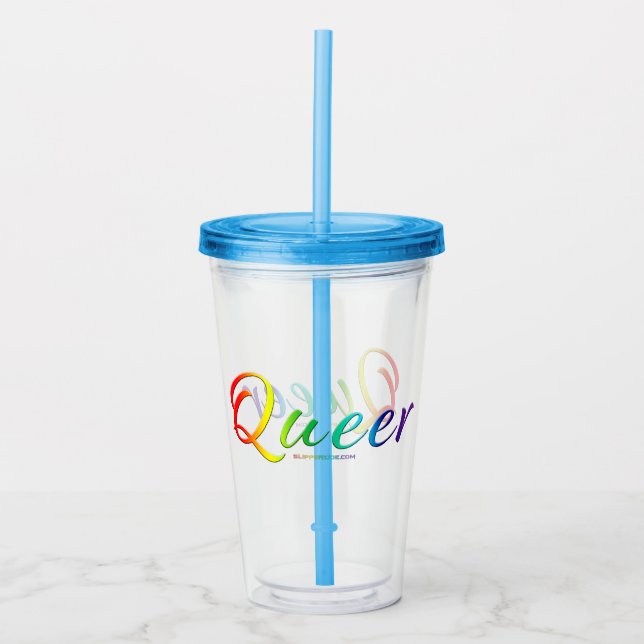 Verre En Acrylique Le mot unique expressif et étrange de SlipperyJoe  (Devant)