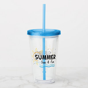 Verre En Acrylique Le soleil d'été et le plaisir