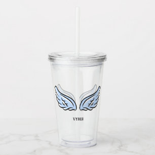 Verre En Acrylique Les ailes du petit ange mignon
