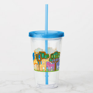 Verre En Acrylique Les animaux africains art populaire design pour en