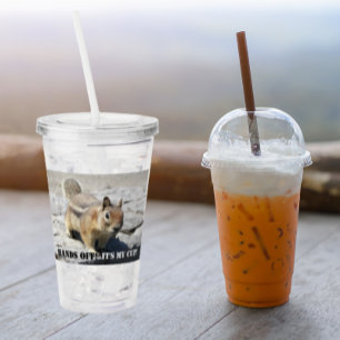 Verre En Acrylique Les mains en l'air ! Photo de la faune de l'écureu
