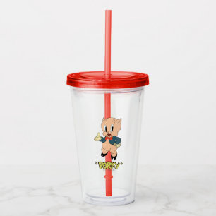 Verre En Acrylique Les rires rétro de LOONEY TUNES™ Cochon de por