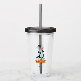 Verre En Acrylique Les rires rétro de LOONEY TUNES™| SYLVESTER™