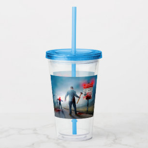 Verre En Acrylique Les zombies aux yeux lumineux de SlipperyJoe pour 