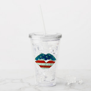 Verre En Acrylique Lèvres américaines