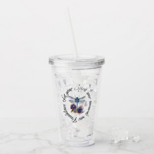 Verre En Acrylique Libellule - esprit de nouvelles possibilités