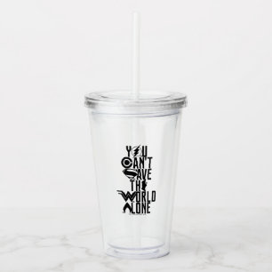 Verre En Acrylique Ligue de la justice Vous ne pouvez pas sauver le