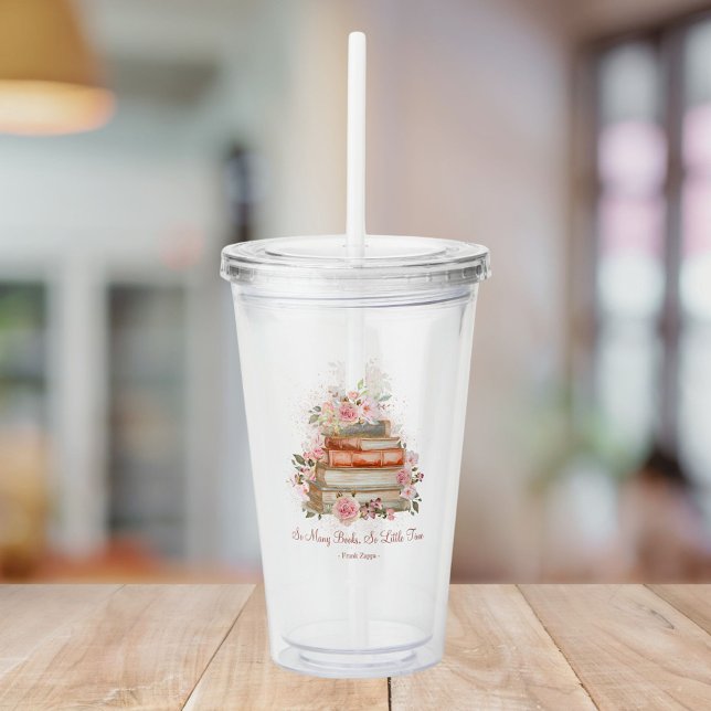 Verre En Acrylique Livres de devis personnalisés et roses roses Vinta (In situ)