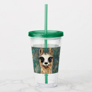 Verre En Acrylique Llama pour bébé curieux - mignonne