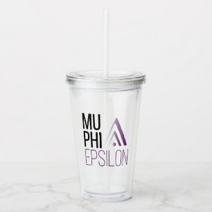 Verre En Acrylique Logo de Mu Phi Epsilon