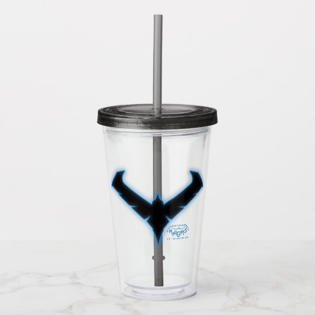 Verre En Acrylique Logo de nuit Gotham Knights (Devant)