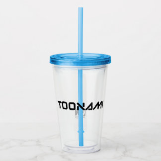 Verre En Acrylique Logo de police numérique Toonami