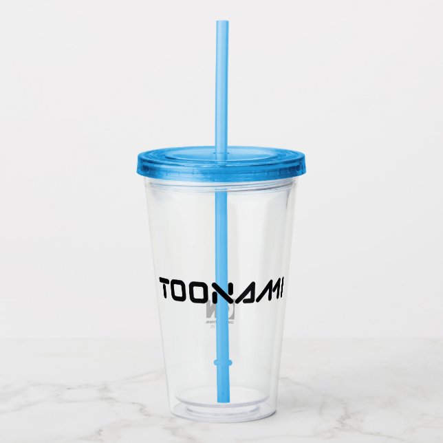 Verre En Acrylique Logo de police numérique Toonami (Devant)