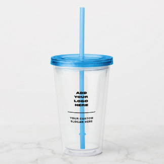 Verre En Acrylique Logo d'entreprise personnalisé et texte personnali