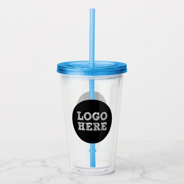 Verre En Acrylique Logo ici (Devant)