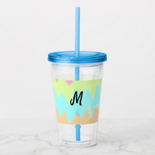 Verre En Acrylique logo monogramme minimaliste simple personnalisé bo