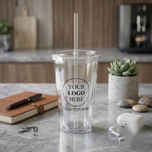Verre En Acrylique Logo promotionnel personnalisé - Pas de commande m