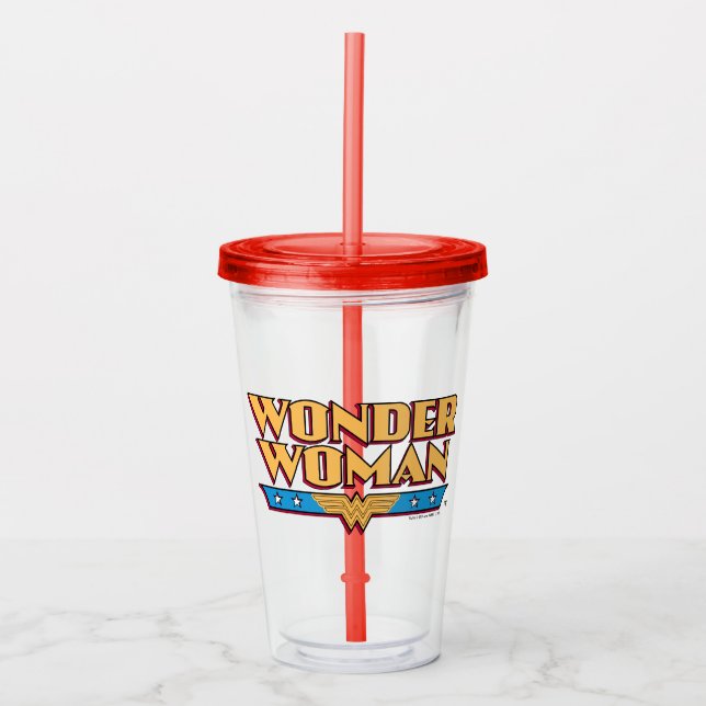 Verre En Acrylique Logo Wonder Woman 2 (Devant)