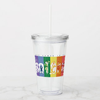 Verre En Acrylique LOONEY TUNES™ - L'Amour Vient Dans Toutes Les Coul