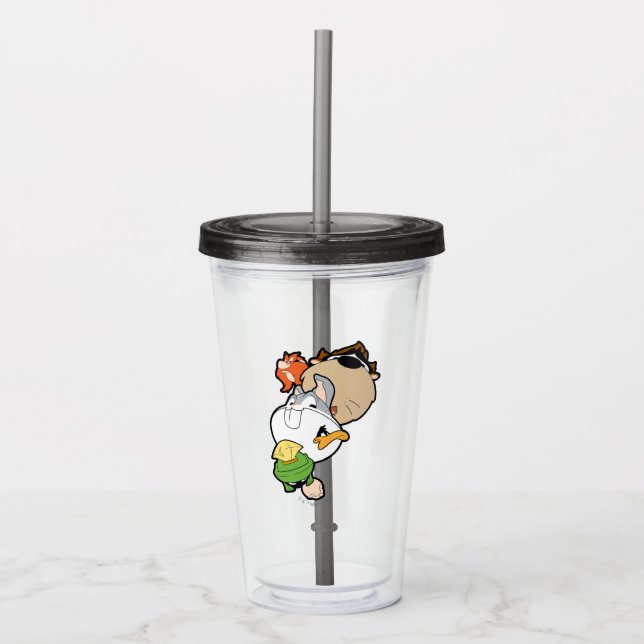 Verre En Acrylique LOONEY TUNES™ Têtes massives stylisées (Devant)