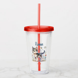 Verre En Acrylique Lunar Cub - Baby Wolf Tumbler