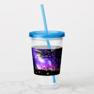 Verre En Acrylique Magique Lactée Voie Acrylique Tumbler