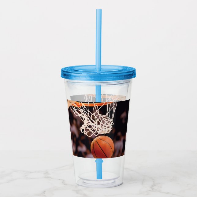 Verre En Acrylique Marquage au basket-ball (Devant)