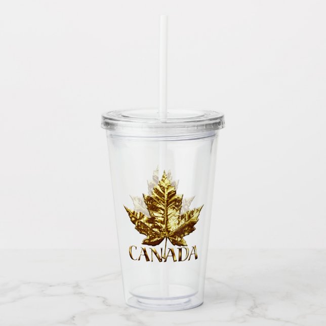 Verre En Acrylique Médaille d'or Canada Tumbler Souvenirs Canada (Devant)
