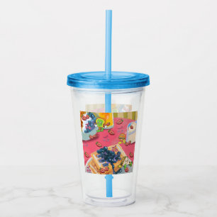 Verre En Acrylique Mikitiez yaourt aux fraises burger fruit drapeau a