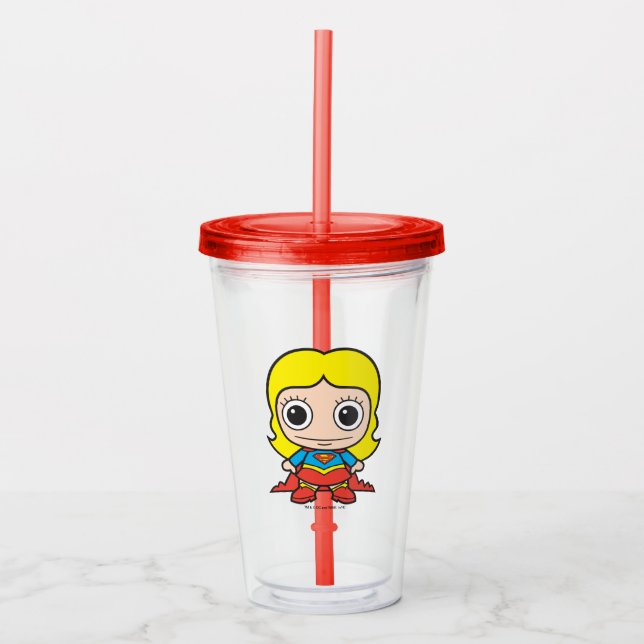 Verre En Acrylique Mini Supergirl (Devant)