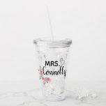 Verre En Acrylique Mme Personalized<br><div class="desc">Mme personnalisée Cup</div>